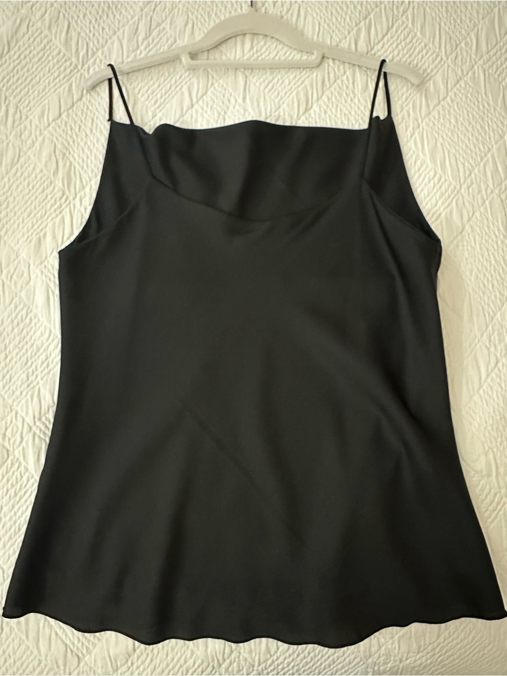 Sofia Cowl Neck Cami in Black - Picture 6 of 7